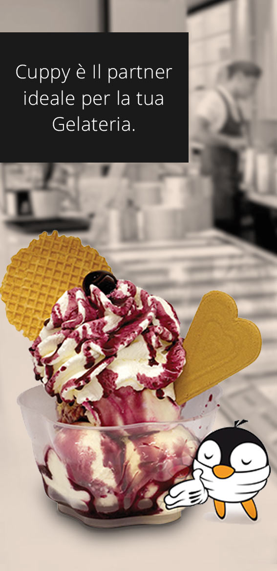 Cuppy è il partner ideale per la tua Gelateria