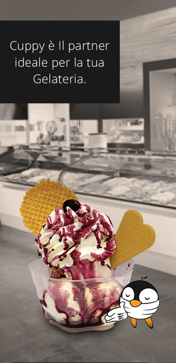 Cuppy il partner ideale per la tua Gelateria
